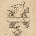 PATENT DRAWING / 1881 - Roller Skate - Vintage