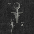 PATENT DRAWING / 1899 - Golf Tee - Chalkboard
