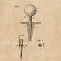 PATENT DRAWING / 1899 - Golf Tee - Vintage